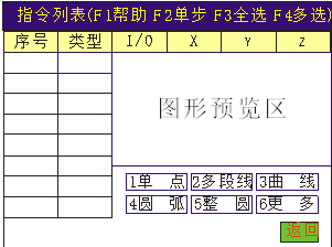 自动点胶机控制器操作界面示意图