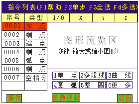 自动点胶机控制器操作界面示意图